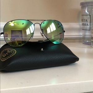 brand new ray bans aviators size 62